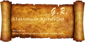 Glattstein Richárd névjegykártya